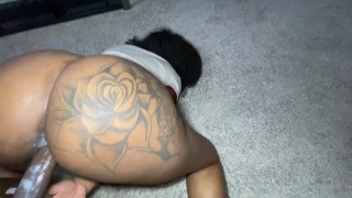 Big Booty Ebony Creaming All Over My BBC! (Cumshot)