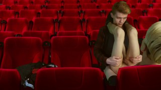 Сinema hall. 3some. 2 tops 1 bottom